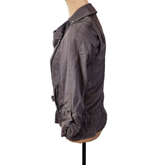 BlankNYC Biker Zip Jacket, Grey XS EUC - Picture 2 of 12